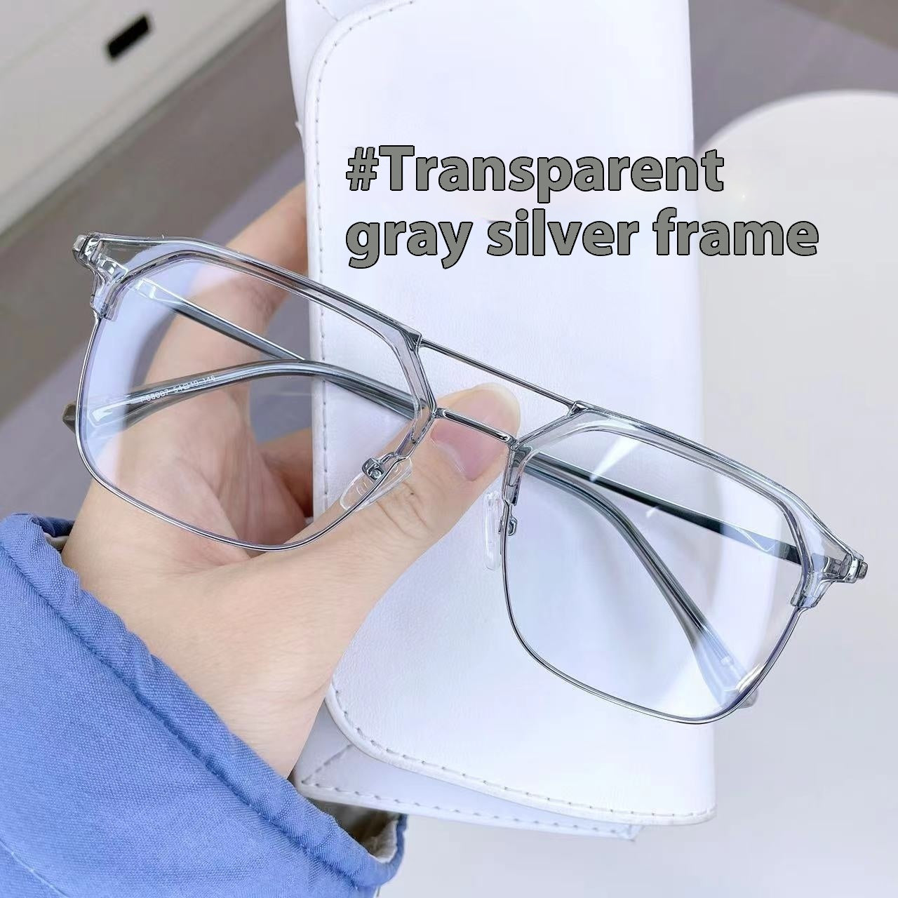 Anti-blue Light Glasses Double Beam Frame