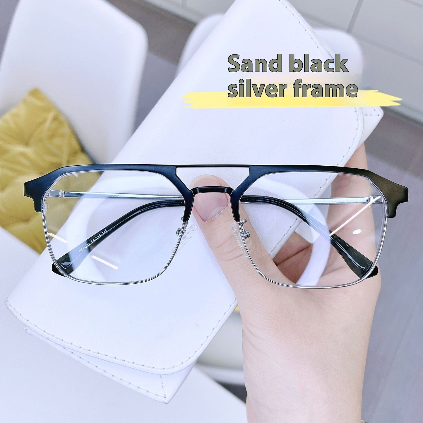 Anti-blue Light Glasses Double Beam Frame